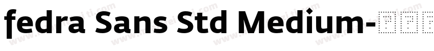 fedra Sans Std Medium字体转换